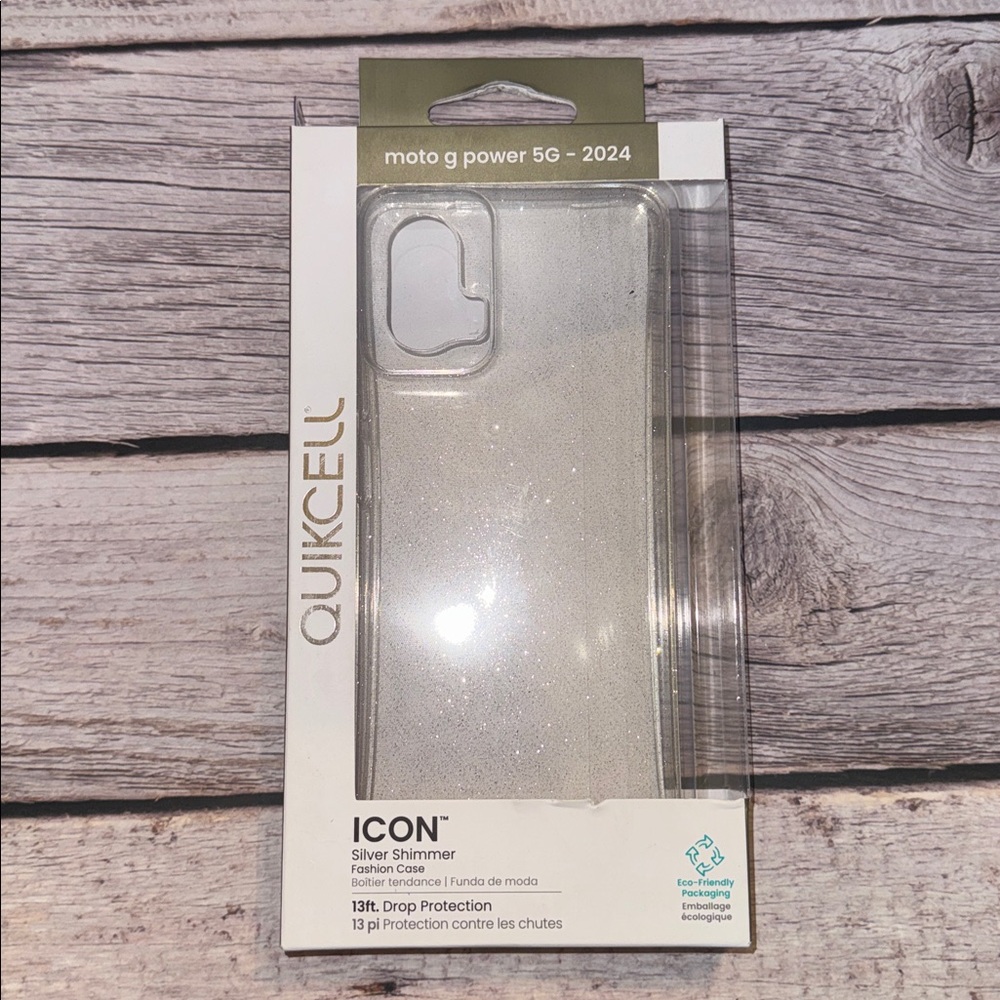 Motorola G Power 5G - 2024 Quikcell Icon Silver Shimmer Fashion Case
